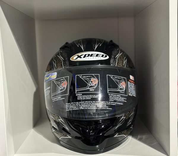 Motorrad-Integralhelm Carbon- Drikompo. XPEED Secret XF 708 GOLD - Gr. L